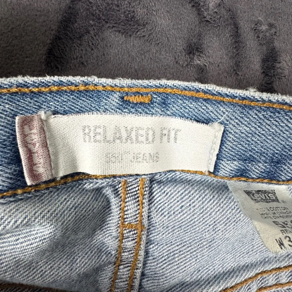 Levi's 550 Relaxed Fit Jeans Mens 36x32 Light Wash Blue Denim Vintage Canada